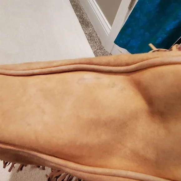 Hogan fringe shoulder bag. Leather/suede. Open top. - Picture 11 of 16